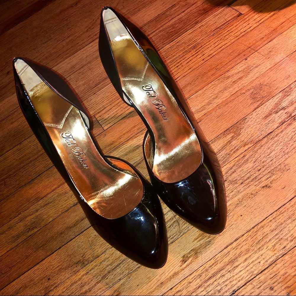 Black Ted Baker Patent Leather Pumps